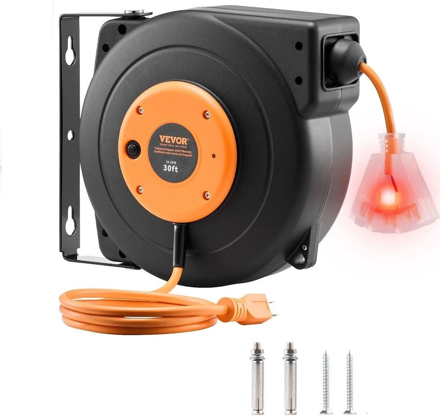 CARRETE DE CABLE DE EXTENSION RETRACTIL